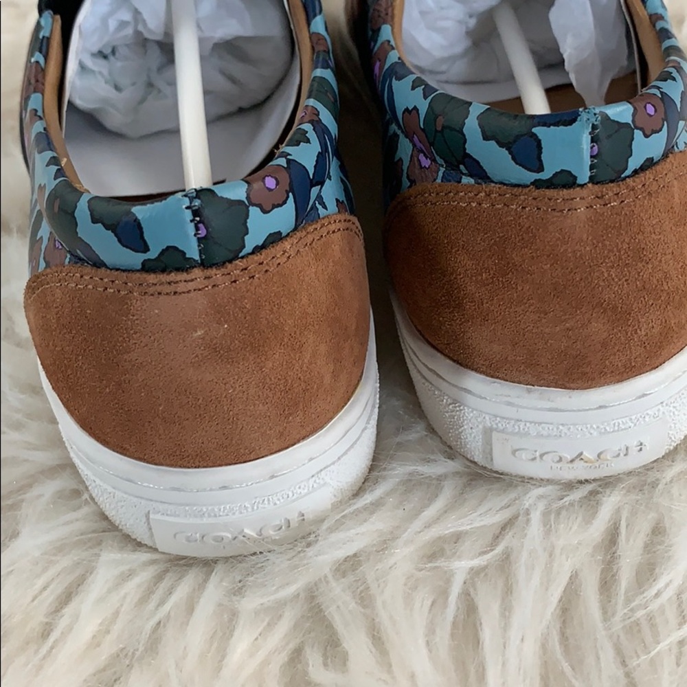 Coach Nappa Canvas Leopard Shoes 6 - Picture 3 of 5